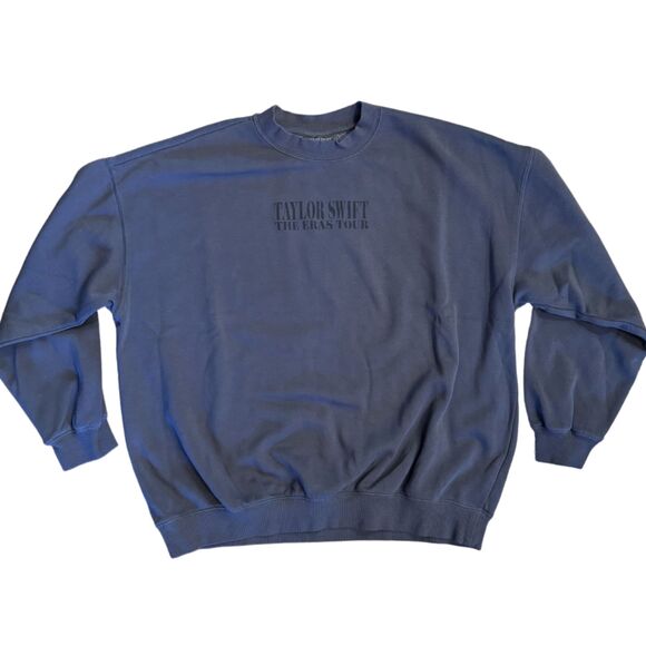 NEW Eras Tour Blue Crewneck Sweatshirt Taylor Swift Merch Crew Neck sz XL - Picture 2 of 8